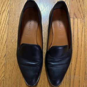Everlane black leather loafers. Very attractive and chic. Beautiful leather.